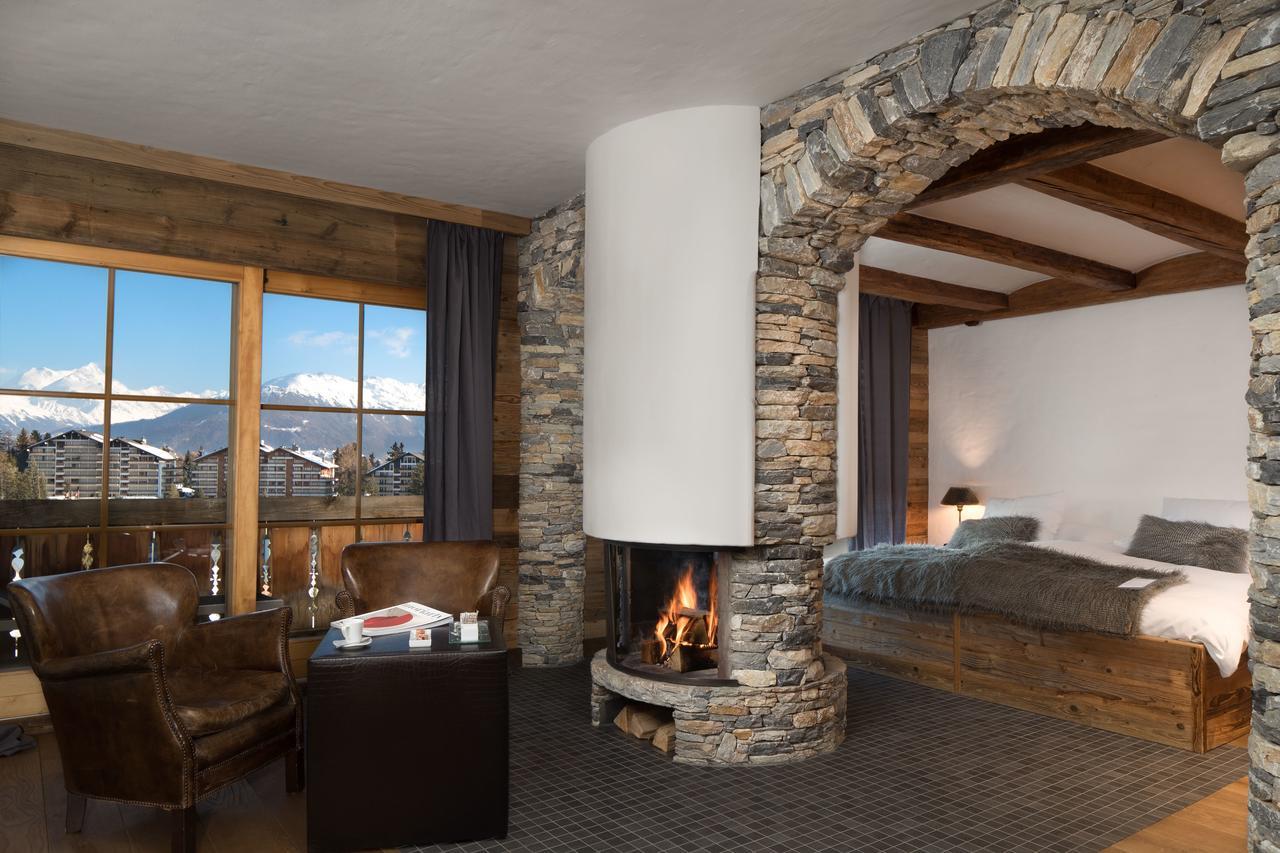 Hostellerie Du Pas De L'Ours "Relais Et Chateaux" Crans-Montana Exteriér fotografie