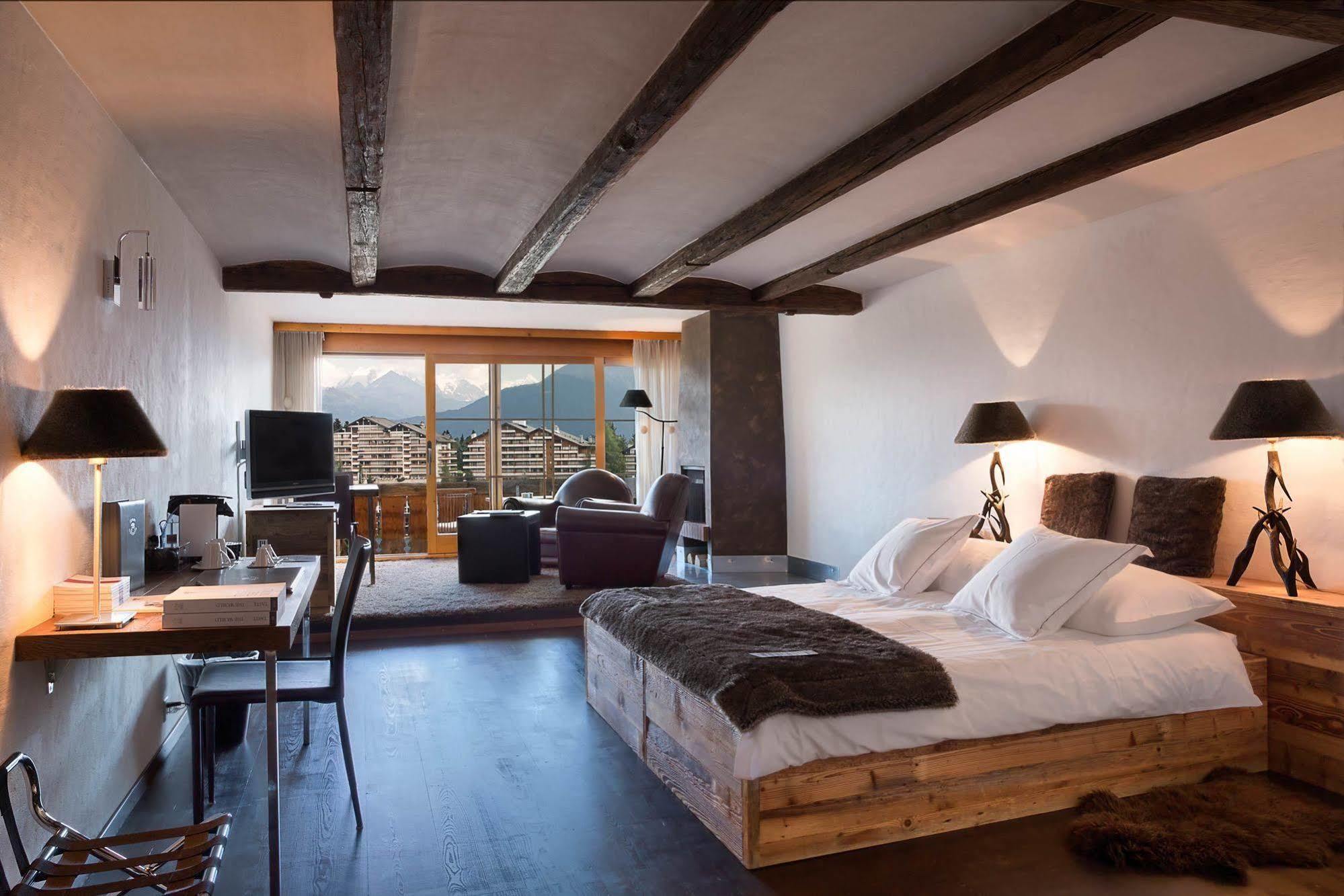 Hostellerie Du Pas De L'Ours "Relais Et Chateaux" Crans-Montana Exteriér fotografie